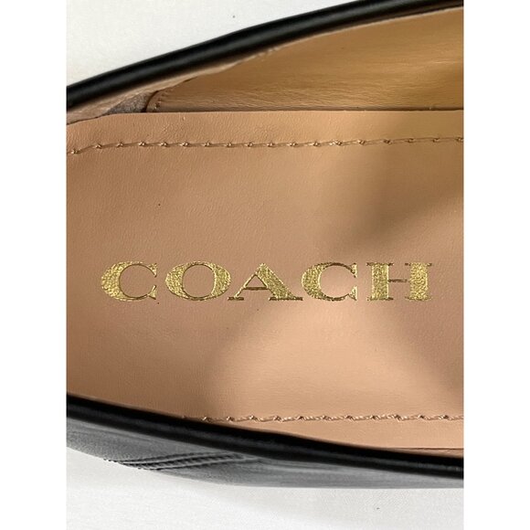 Coach Haley G31110 Women's Black Leather Loafers Size 9.5B SKU 6256 - Picture 6 of 8